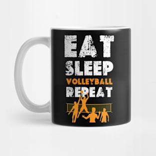 eat sleep volleyball repeat Mug